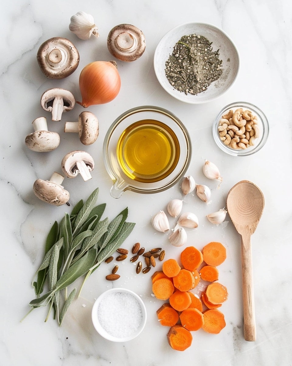 Single white bowl filled with a creamy, rich clam chowder featuring visible chunks of tender clams, diced carrots, and sliced mushrooms immersed in a thick, velvety broth, close-up angled shot revealing the hearty interior textures and flecks of fresh herbs, steam gently rising, placed on a white marble surface as an intimate plated serving, natural lighting enhancing the warm tones, photo taken with an iphone --ar 4:5 --v 7