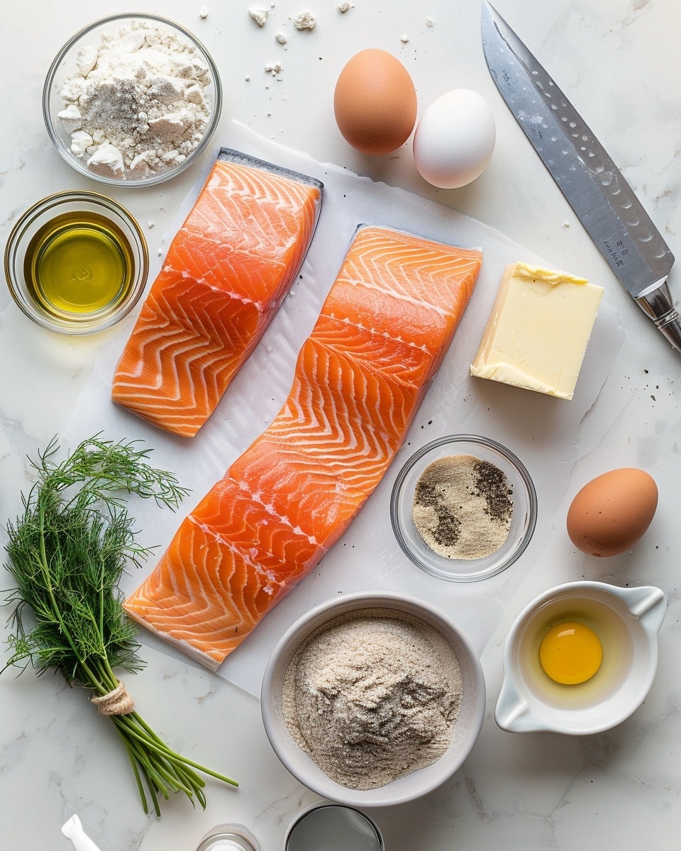 Single white plate featuring one perfectly cooked portion of salmon with crispy golden skin, resting atop a bed of vibrant green broccolini drizzled generously with a creamy dill sauce, close-up angled shot highlighting the flaky texture of the salmon and fresh herbs speckled in the sauce, placed on a white marble table, natural lighting enhancing the freshness and appeal, styled like a food blog individual serving photo taken with an iphone --ar 4:5 --v 7
