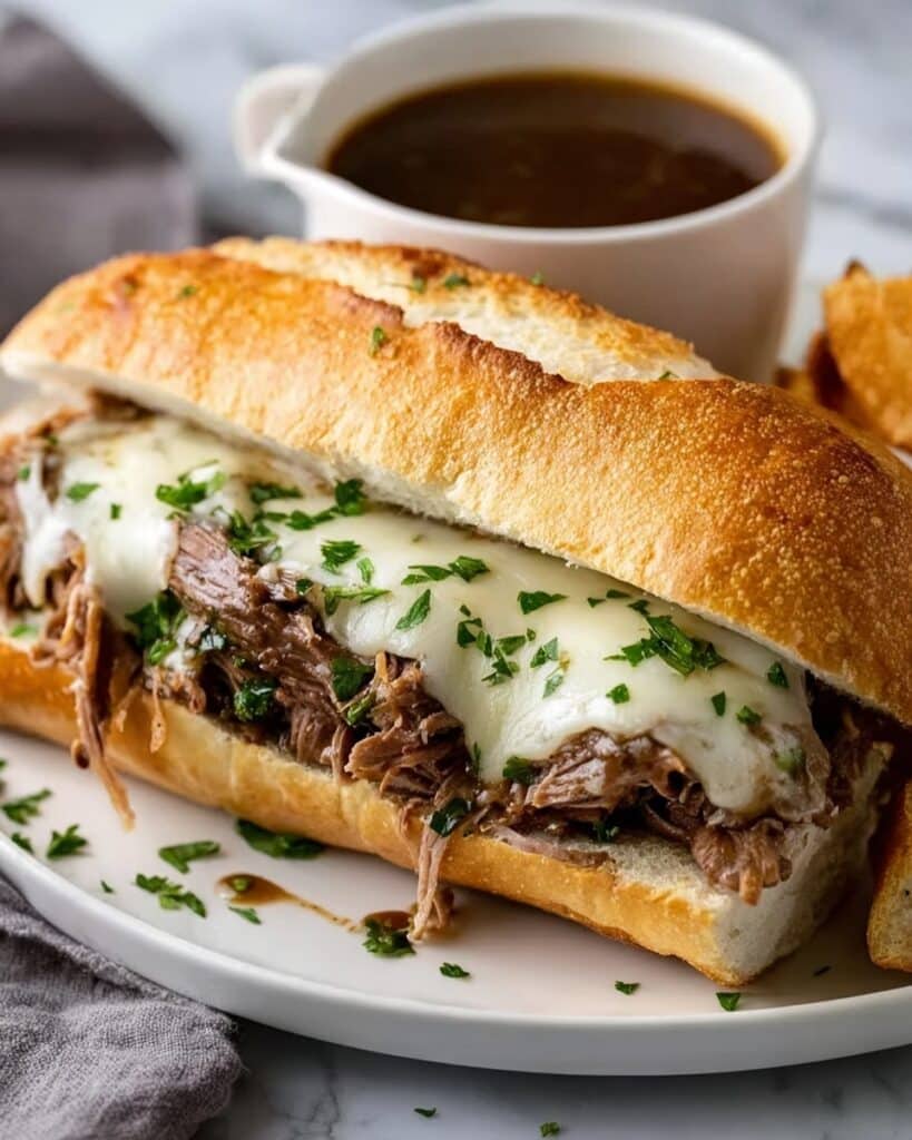 Crockpot French Dip Sandwiches Recipe