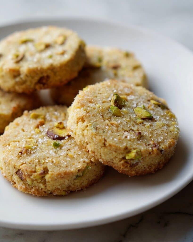 Pistachio Shortbread Cookies Recipe