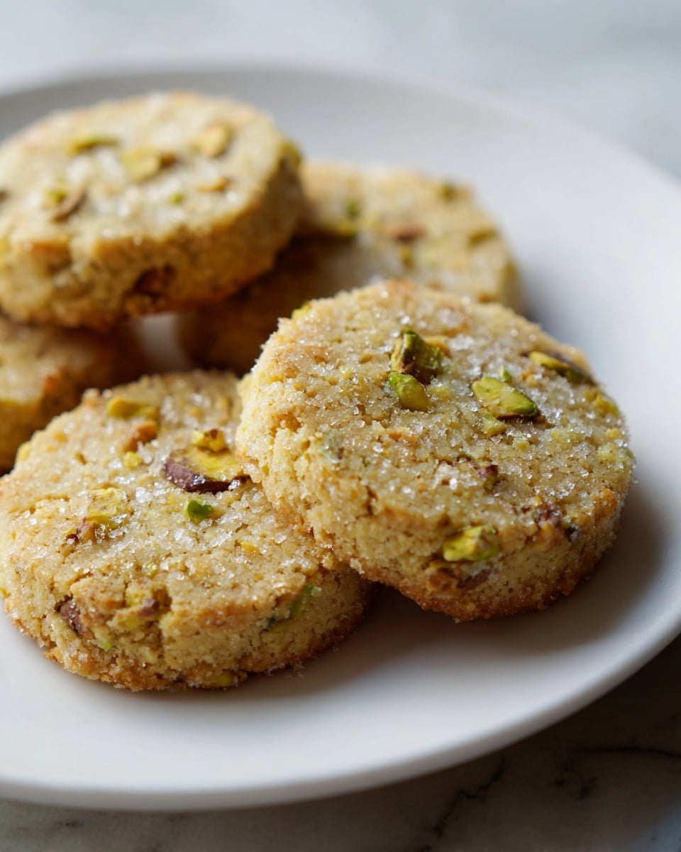 Pistachio Shortbread Cookies Recipe