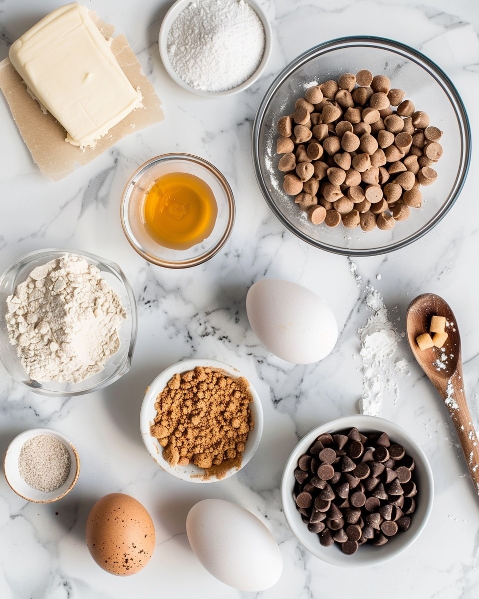 Single white plate with one thick peanut butter cookie resting on it, close-up view highlighting the soft chewy texture studded with embedded peanut butter chips, slight cracks revealing a tender interior, warm lighting enhancing the golden brown color, placed on white marble surface, styled like an individual serving from a food blog, photo taken with an iphone --ar 4:5 --v 7