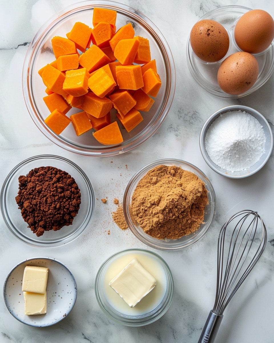 Single white plate with a thick, square slice of moist pumpkin cake topped with a generous layer of creamy cinnamon frosting, studded with whole glazed pecans, angled close-up revealing the rich orange interior speckled with warm spices and tender texture, frosting slightly dripping down the edges, set on a white marble background, natural light highlighting the inviting layers and glossy nuts, styled as a ready-to-eat dessert portion for a food blog, photo taken with an iphone --ar 4:5 --v 7