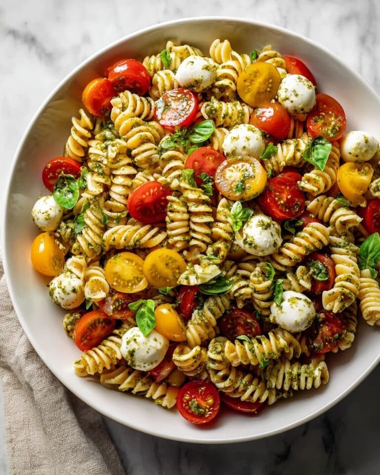 Creamy Caprese Pasta Salad Recipe
