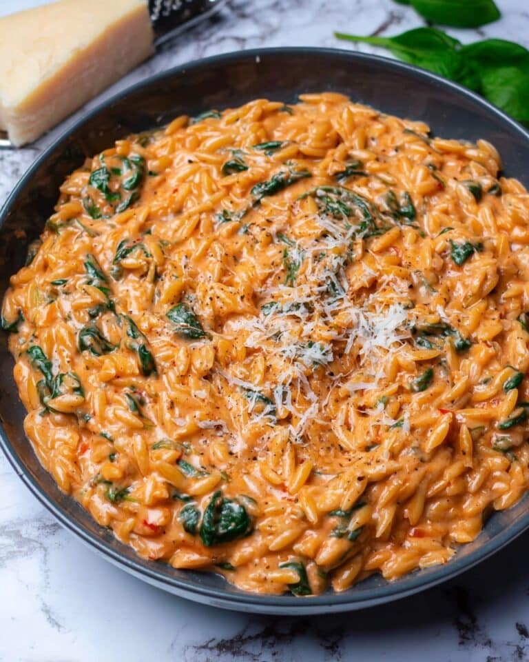 One Pot Creamy Tomato Orzo Recipe