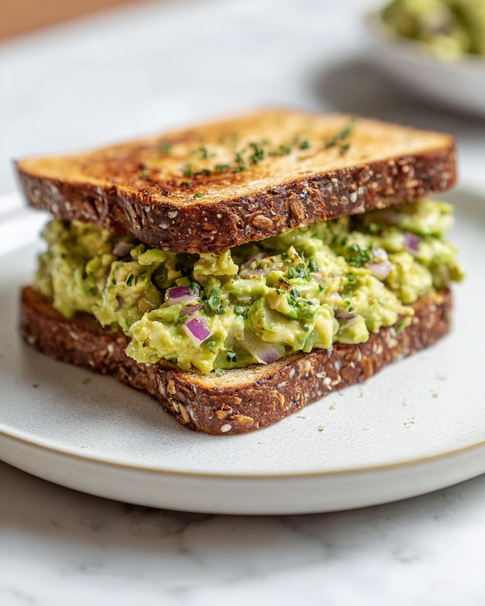 Large white bowl filled with creamy guacamole mixed with chunks of tender tuna, diced red onions, fresh herbs, and green peas, whole dish presented in an inviting rustic style, photographed from above on white marble countertop, natural lighting highlighting the textures and vibrant green hues, professional food styling photo taken with an iphone --ar 4:5 --v 7