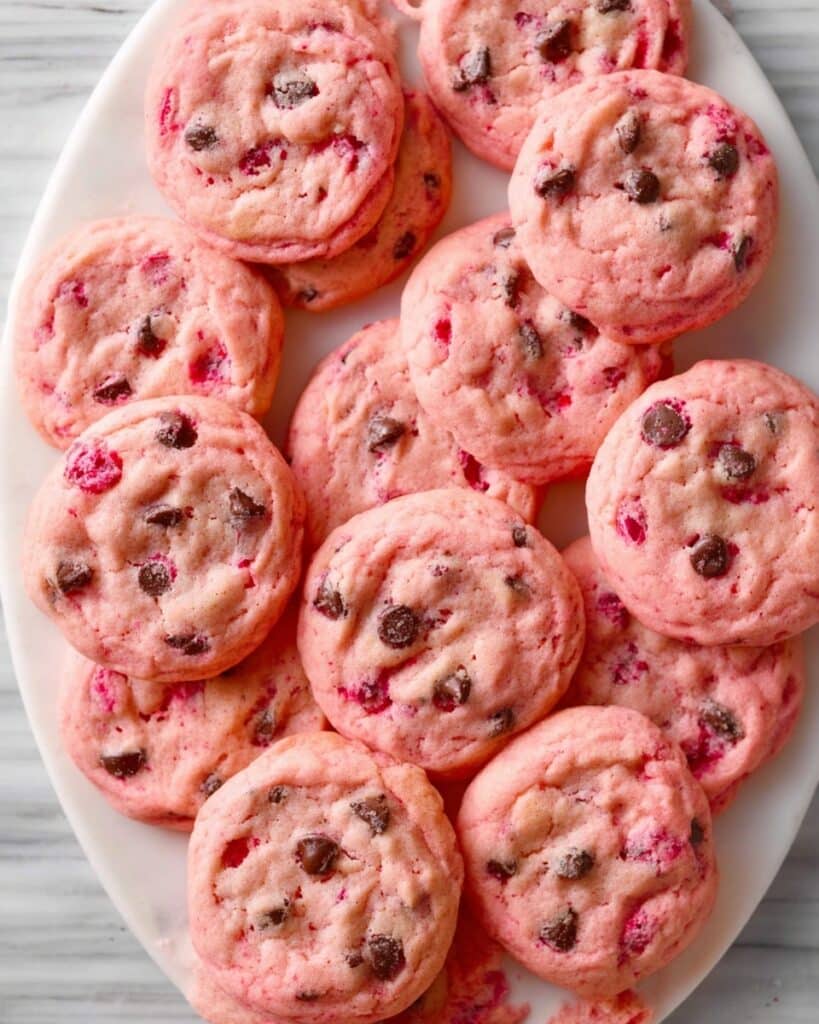 Cherry Chocolate Chip Shortbread Cookies Recipe