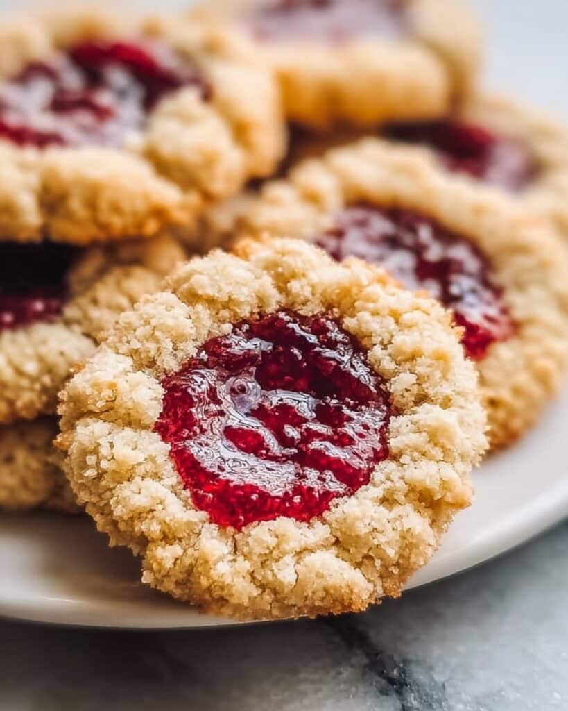 Buttery Raspberry Crumble Cookies Recipe