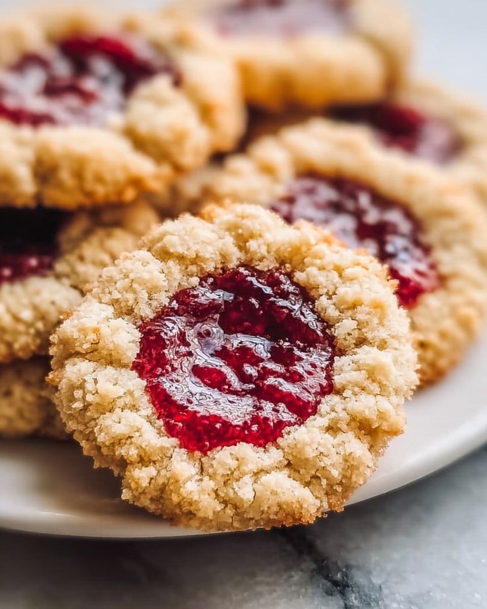 Buttery Raspberry Crumble Cookies Recipe