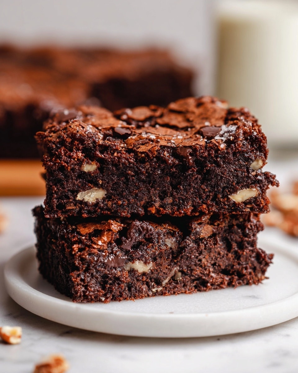 A large white baking pan filled with a whole batch of rich, fudgy chocolate brownies, featuring a cracked and glossy top generously studded with semi-sweet chocolate chips and chunks of walnuts peeking through, captured in a professional 3/4 angle showing the entire uncut tray on a pristine white marble surface with natural lighting, styled like a hero shot from a food magazine, photo taken with an iphone --ar 4:5 --v 7