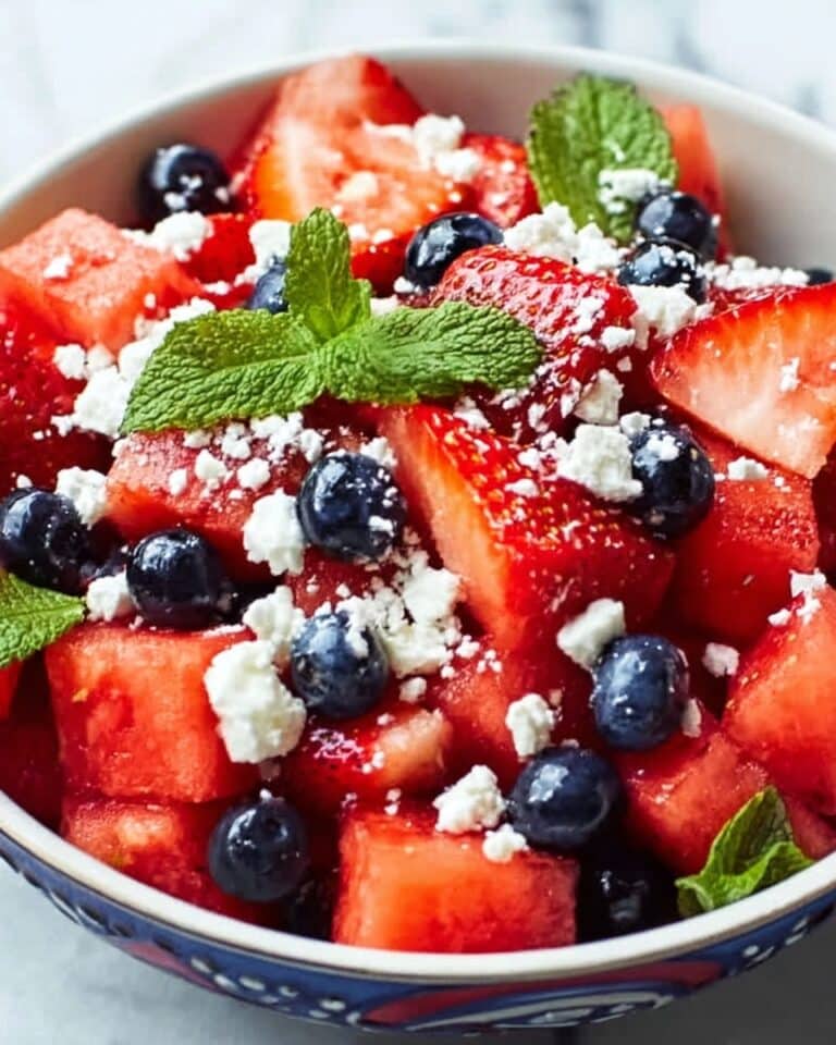 Berry Watermelon Feta Salad Recipe