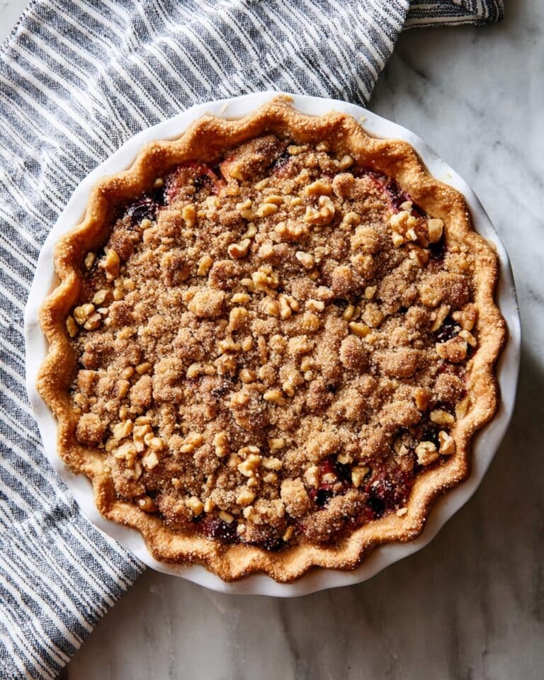 Cherry Crumble Pie {Paleo, Gluten-Free} Recipe