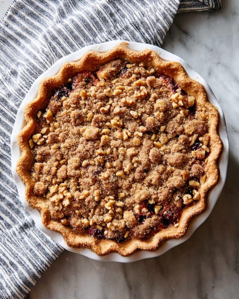 Cherry Crumble Pie {Paleo, Gluten-Free} Recipe