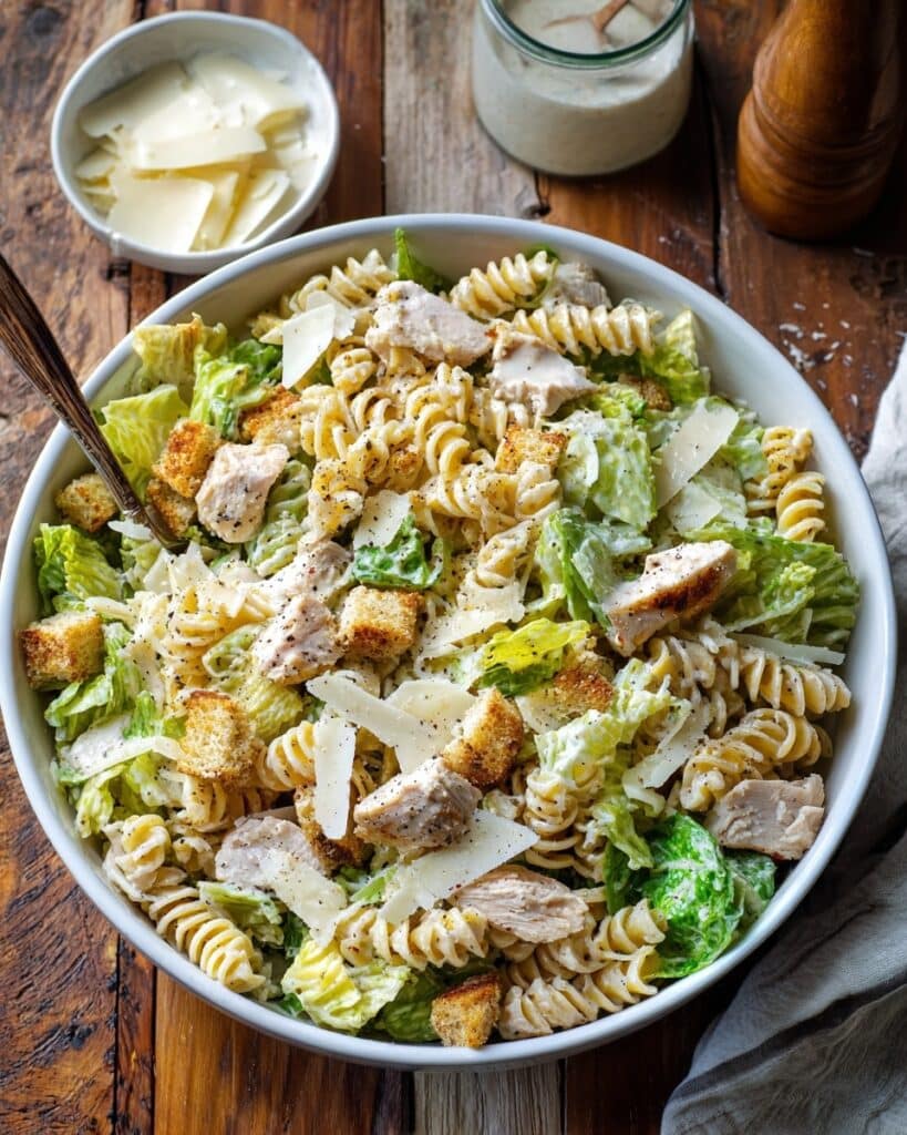 Chicken Caesar Pasta Salad Recipe