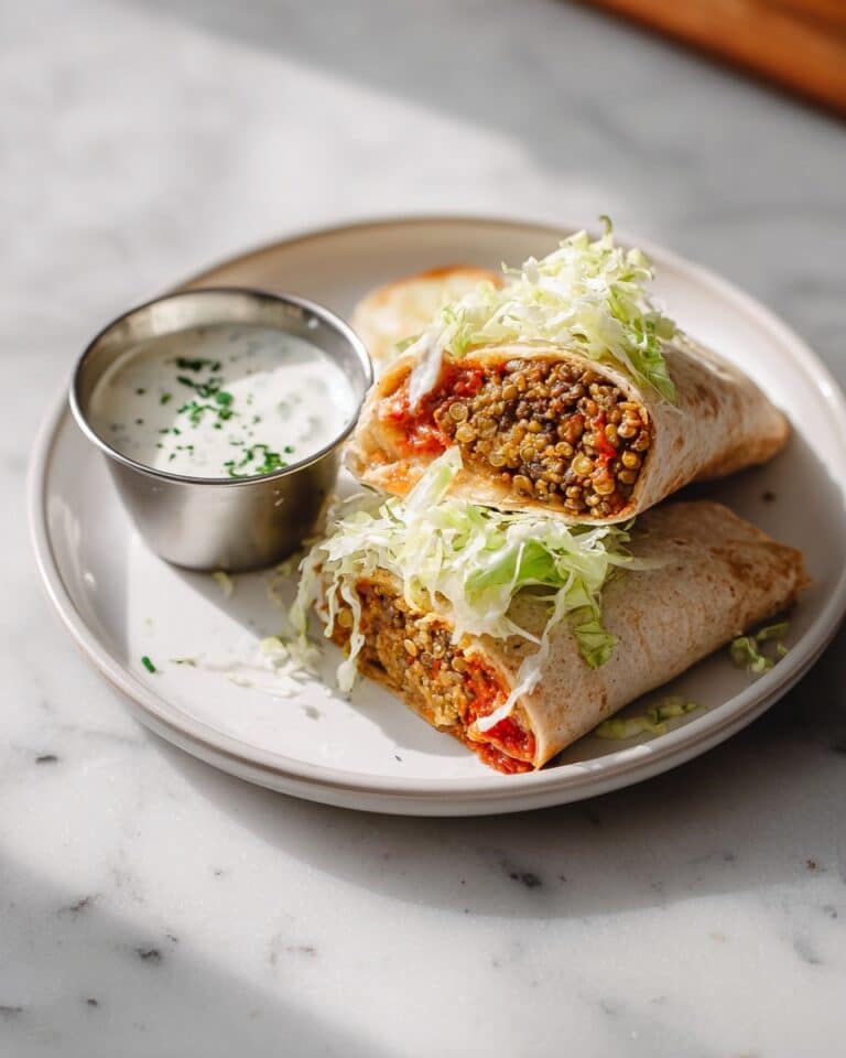 Spicy Quinoa-Lentil Wraps with Tahini Sauce Recipe