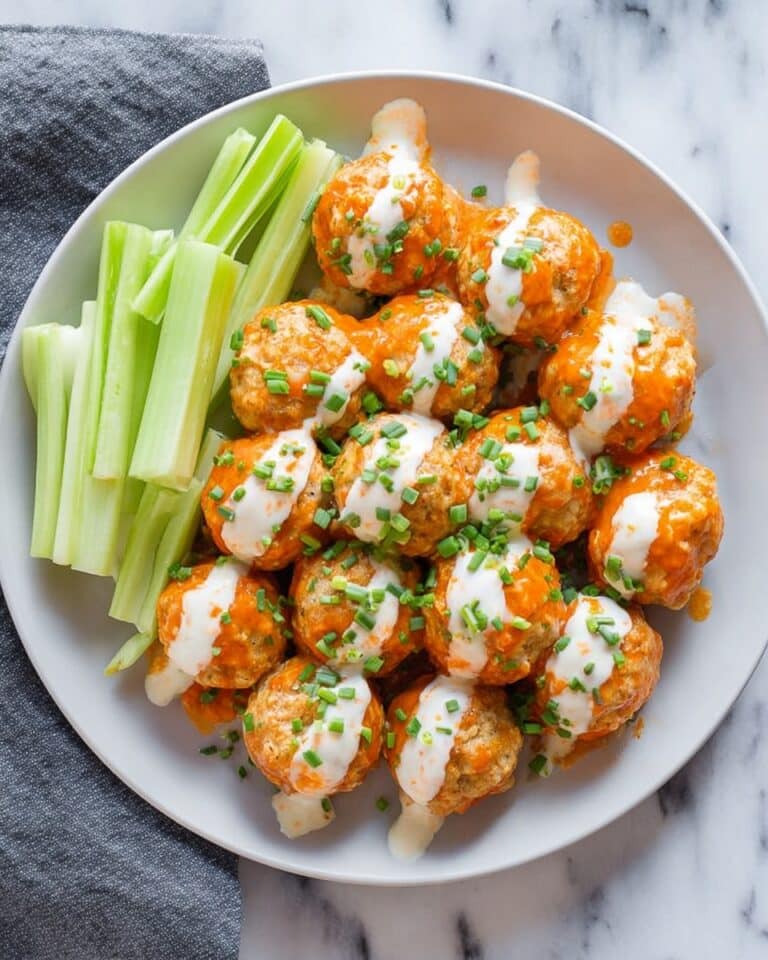 30 Minute Buffalo Chicken Meatballs Recipe