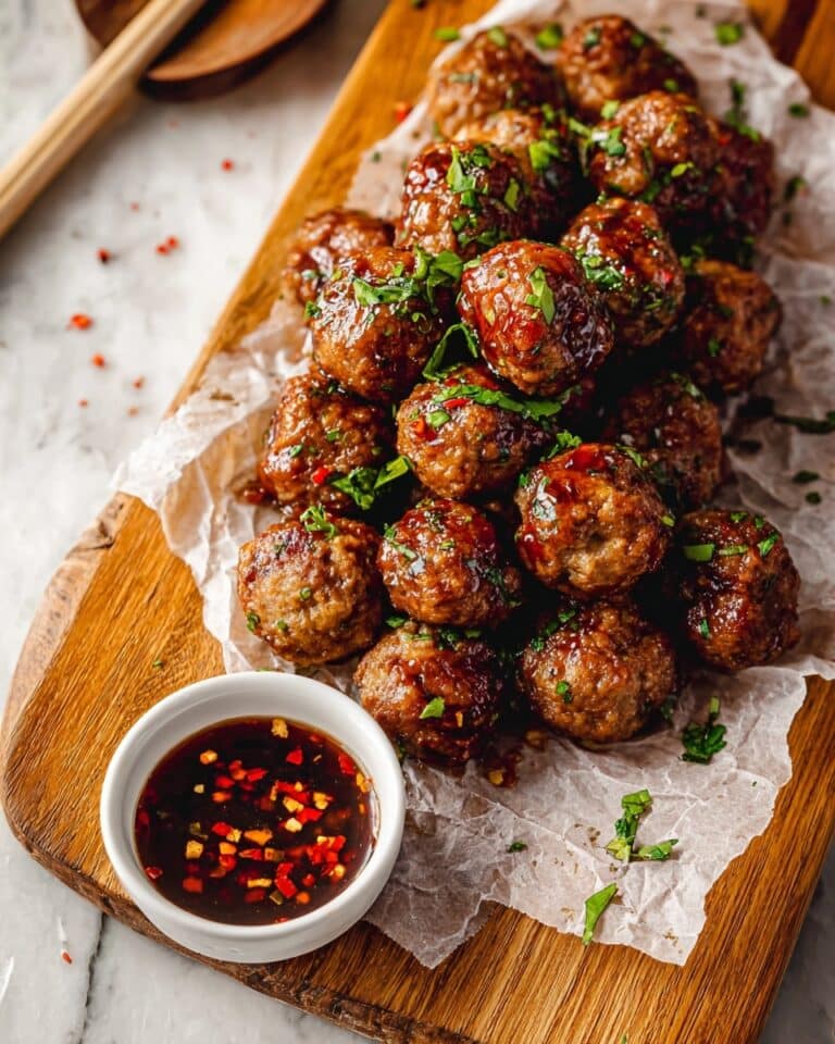 Air Fryer Firecracker Chicken Meatballs Recipe
