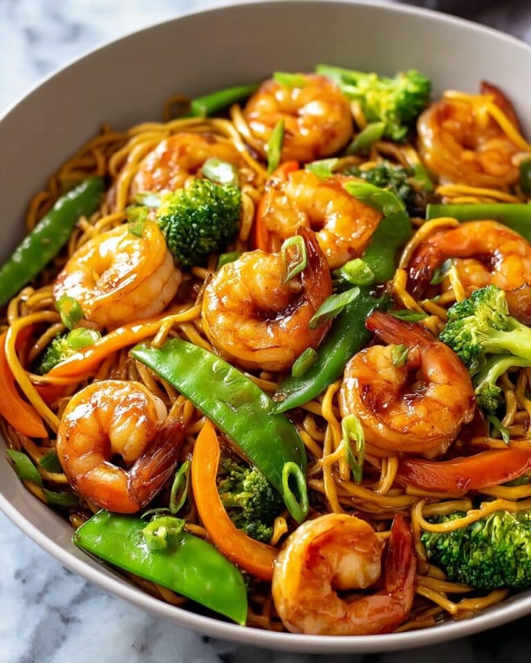 High-Protein Shrimp Stir Fry with Noodles Recipe