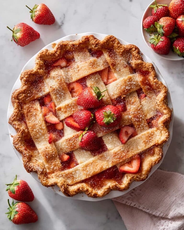 Brown Butter Strawberry Peach Pie Recipe