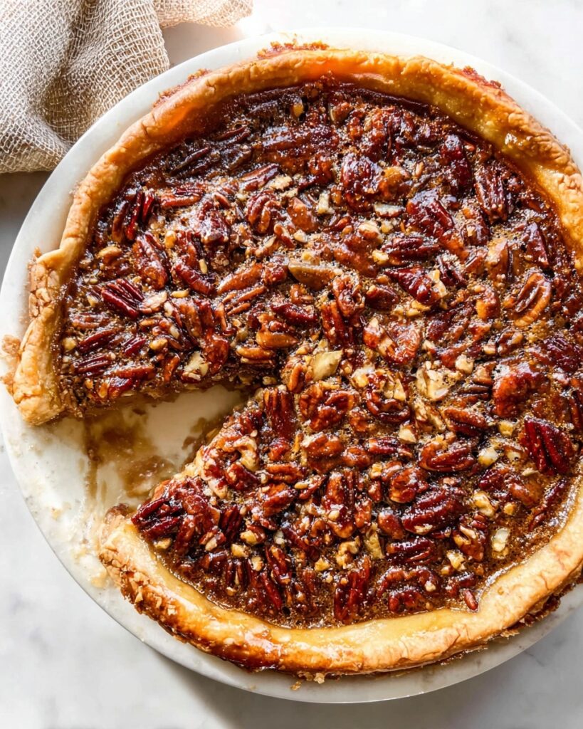 Egg Custard Pie with Oat and Pecan Praline Topping Recipe