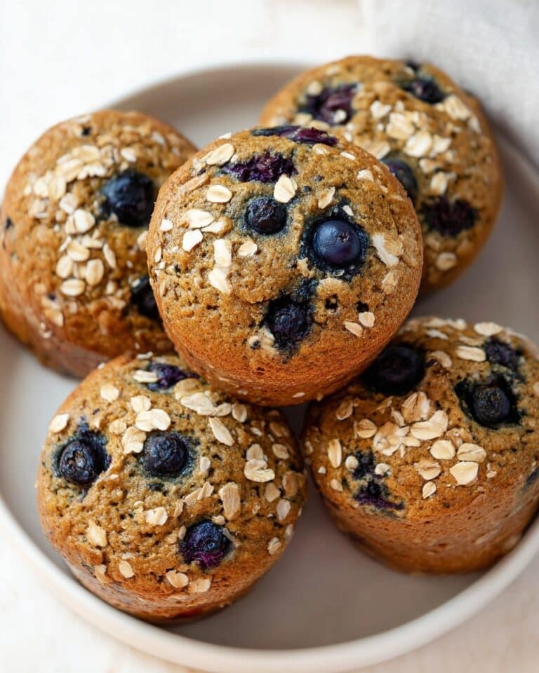 Oat Flour Blueberry Muffins Recipe