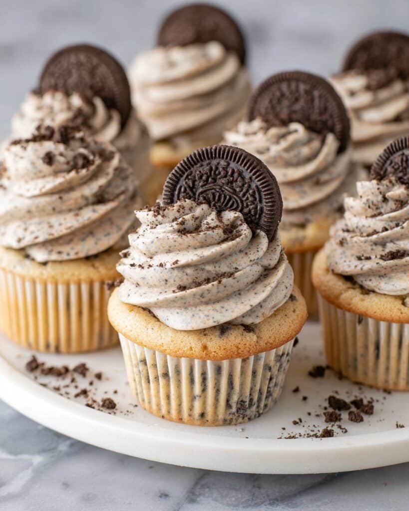 Oreo Cupcakes with Cookies and Cream Frosting Recipe